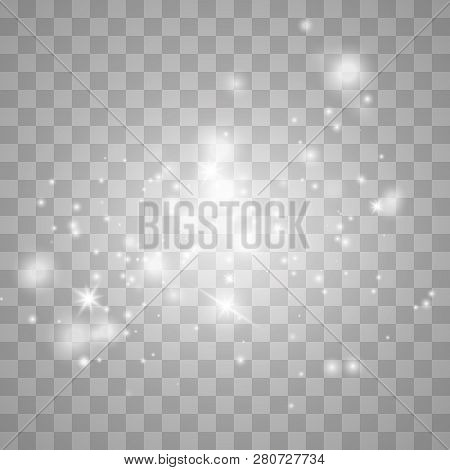 Sparks Glitter Special Light Effect. Vector Sparkles On Transparent Background. Christmas Abstract P