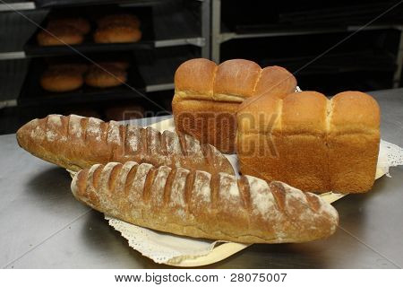 Bread in mini-bakery