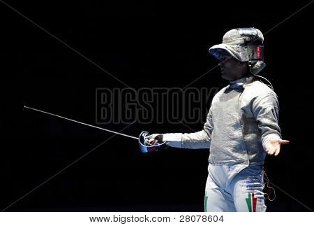 Moskau, Russland 13. Februar: Ungarns Zsolt Nemcsik Inhaber Tasse grand-Prix-Ereignis bei der 2010 Rff Mo