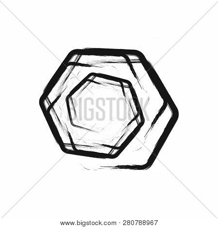 White Background. Tunnel Abstract. Twisted Lines. Abstract Fractal Background. Logo. Glitch Lines.
