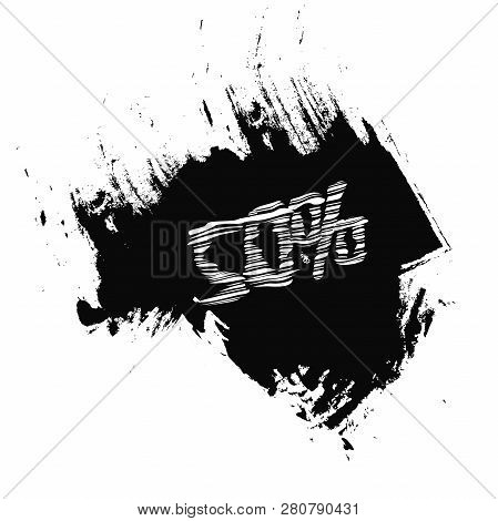 Abstract Vector Black Friday Sale Layout Background. Dark Background. Vector Illustration