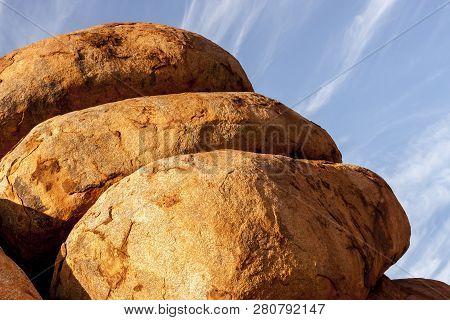 Stones In Devils Marbles (karlu Karlu) Conservation Reserve, Northern Territory, Australia