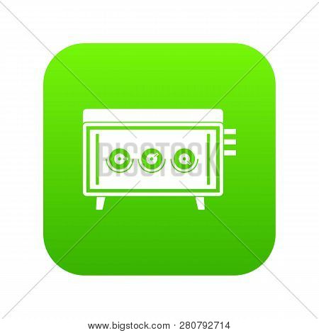Cd Changer Icon Digital Green For Any Design Isolated On White Illustration