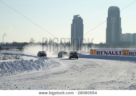 Moskva, Rusland - februar 23: 21 traditionelle 