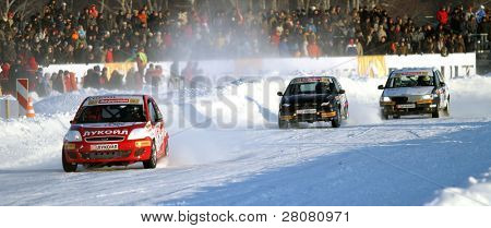 Moskva, Rusland - februar 23: 21 traditionelle 