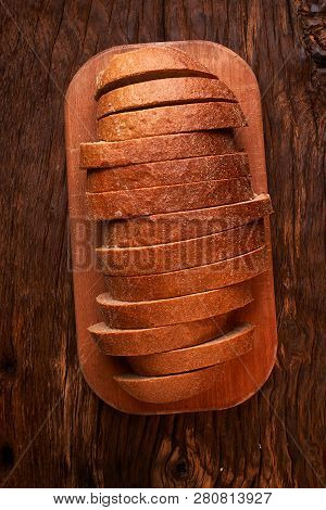 Breads Concept Of Teasty Home Food Close Up On Wooden Background