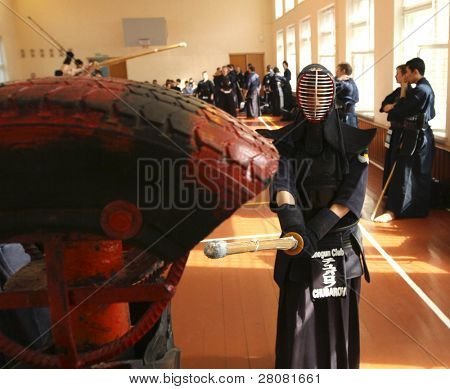 MOSCOW, Federacja Rosyjska - 25 marca: Moskwa XXIX turniej Open na Kendo (Kyu Cap i Dan Cap), Marzec