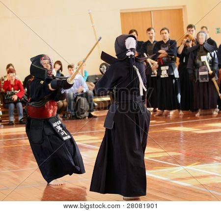 MOSCOW, Federacja Rosyjska - 25 marca: Moskwa XXIX turniej Open na Kendo (Kyu Cap i Dan Cap), Marzec
