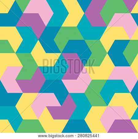 Seamless Pattern. Endless Background Of Geometric Shapes. Arrow Seamless Pattern. Geometric Pattern.