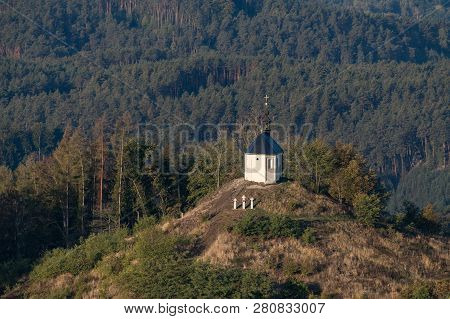 Chapel Of St. Anne On Vysker Hill In Bohemian Paradise.