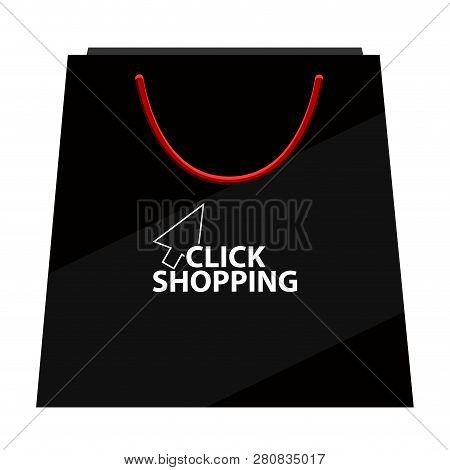 Isolated Shoipping Bag Icon. Vector Illustration Design