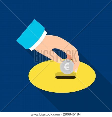 Isolated Object Of Bank And Money Logo. Set Of Bank And Bill Vector Icon For Stock.
