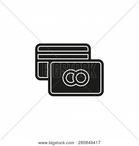 Simple Credit Card. Flat Pictogram - Simple Icon