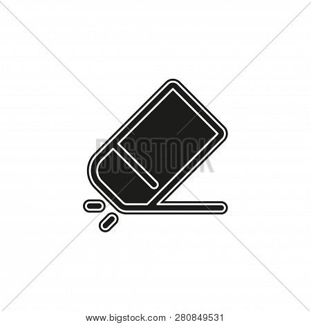 Simple Eraser Isolated. Flat Pictogram - Simple Icon