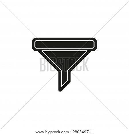 Simple Filter Isolated. Flat Pictogram - Simple Icon