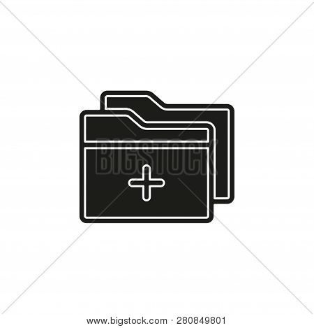 Simple Add Folder. Flat Pictogram - Simple Icon