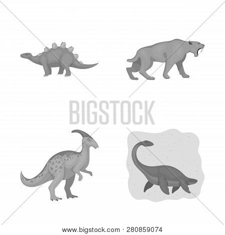 Vector Design Of Animal And Character Symbol. Collection Of Animal And Ancient  Vector Icon For Stoc