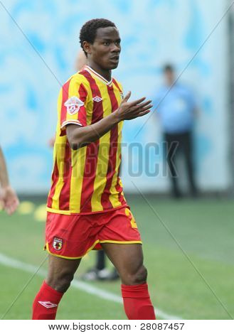 Moskva - maj 15: Alania's defender Abdoul-Jørgen Winnie i et spil af den ellevte runde af russisk fodbold