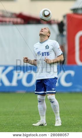 Moscou - 15 de maio: Frente Andrei Voronin na Dinamo em um jogo da 11ª Jornada do russo de futebol de Pre