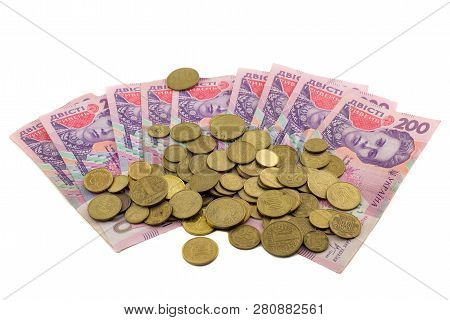Money And Pennies Are Used In Ukraine, Isolated Objects