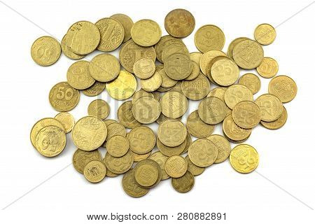 Money And Pennies Are Used In Ukraine, Isolated Objects
