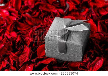 Background, The Composition Of The Petals To The Day Of St. Valentine