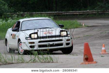 드미트로프, 러시아-6 월 13 일: 첫 번째 챔피언쉽에서 도요타 Celica에 미확인된 참가자 ' Ru