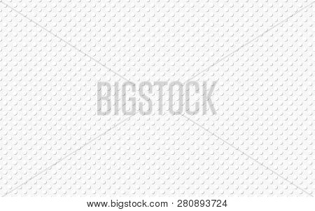 White Background Is An Illusion Of Bump And Relief, Like Plastic. Seamleess Vector Pattern.