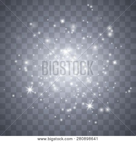 Sparks Glitter Special Light Effect. Vector Sparkles On Transparent Background. Christmas Abstract P