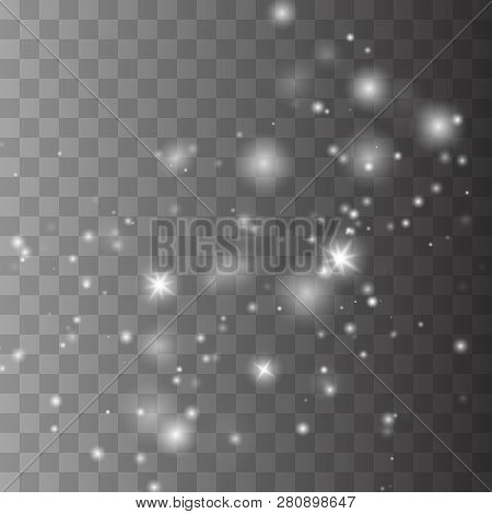 Sparks Glitter Special Light Effect. Vector Sparkles On Transparent Background. Christmas Abstract P