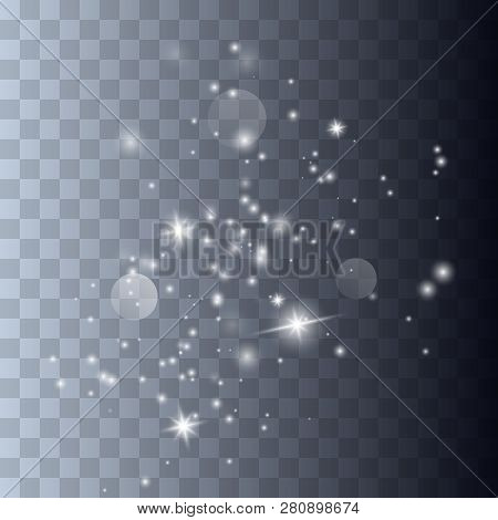 Sparks Glitter Special Light Effect. Vector Sparkles On Transparent Background. Christmas Abstract P