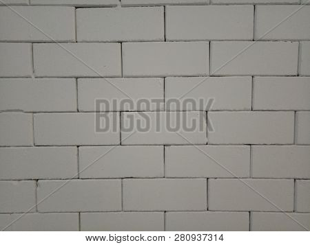 White Brick Wall Backgrpund Texture Surface Block