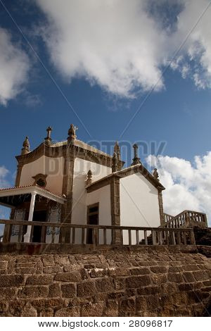 Senhora da Pedra kapel på kysten af Miramar, Gaia, Portugal
