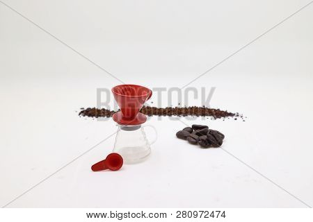 A  Tiny Figure Of Professional Coffee Maker