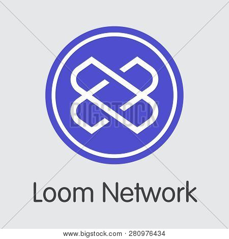 Loom - Loom Network. The Logo Of Money Or Market Emblem.