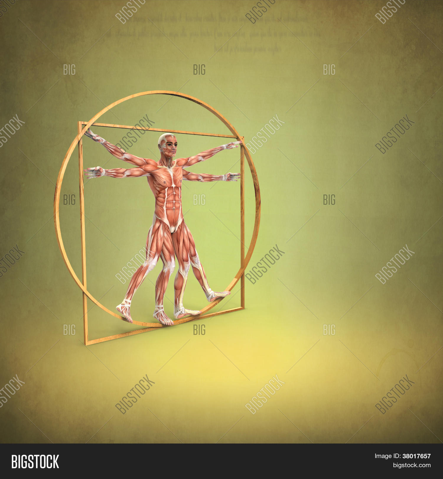 Anatomy Vitruvian Man Image & Photo (Free Trial) Bigstock