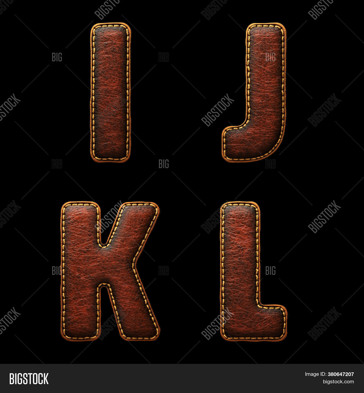 Set Leather Letters , Image & Photo (Free Trial) Bigstock