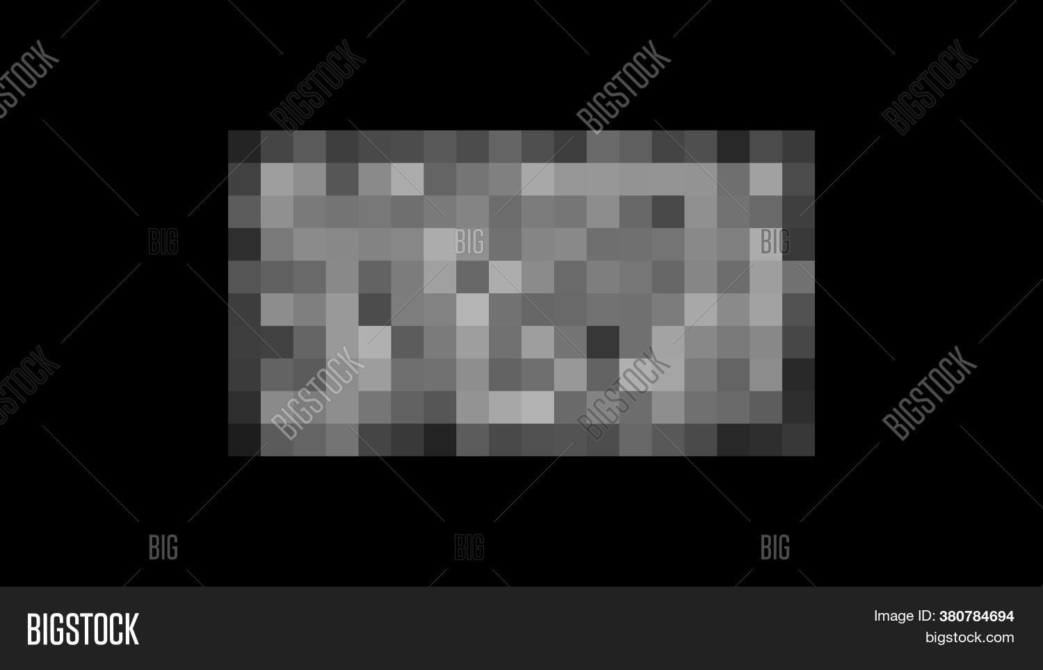Pixel Censored Black Image Photo Free Trial Bigstock