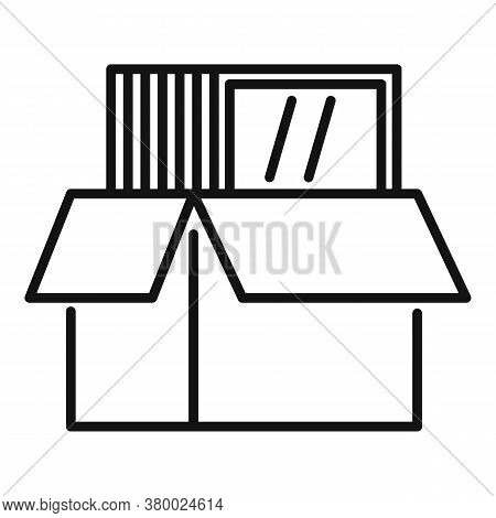 Windows Installation Box Icon. Outline Windows Installation Box Vector Icon For Web Design Isolated 