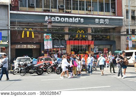 Manila, Ph - Feb 5 - Mcdonalds Restaurant Facade On February 5, 2019 In Manila, Philippines.