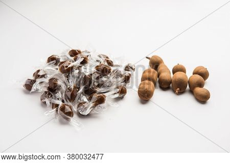 Imli Sweet Balls Or Tamarind Candy, Indian Food