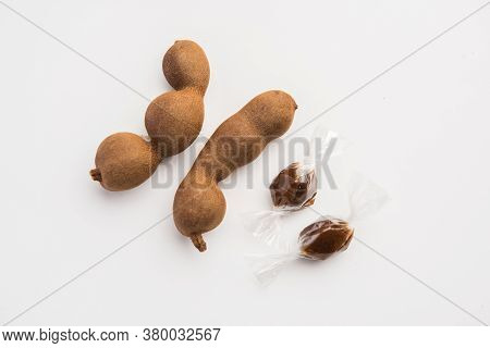 Imli Sweet Balls Or Tamarind Candy, Indian Food