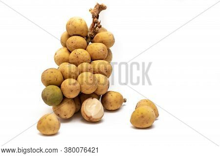 Thai Fruit,wollongong Isolated On White Background.