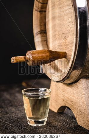 Small Dose Glasses, High Quality Distilled Alcohol. Brazilian Cachaça (called Pinga), International