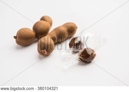 Imli Sweet Balls Or Tamarind Candy, Indian Food