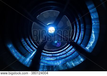 Light In The End Of Tonnel. Fake Creative Decoration. Selective Focus
