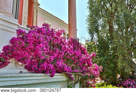 Nice, France- June 17, 2014: Villa Ephrussi De Rothschild In Saint Jean Cap Ferrat