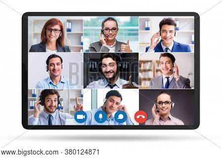 Concept of virtual collaboration through videoconferencing