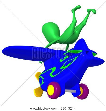 View Puppy Holding Tightly After Nosedive Airplane