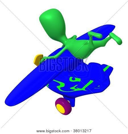 View Puppy Holding Tightly After Nosedive Airplane